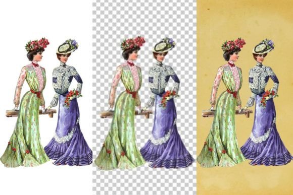 Download Vintage French Fashion Wall Art Print - Premium Resources