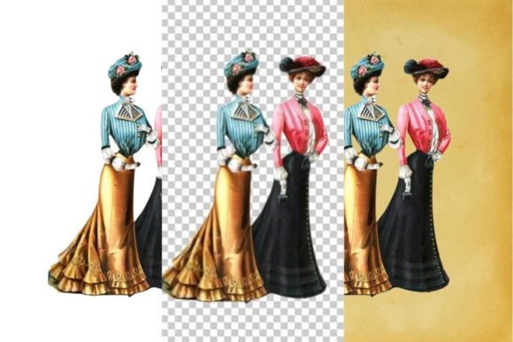 Download Vintage French Fashion Wall Art Print - Premium Resources
