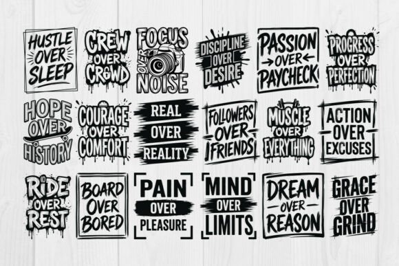 Download Mega Typography Quotes SVG Bundle - Typography Collection