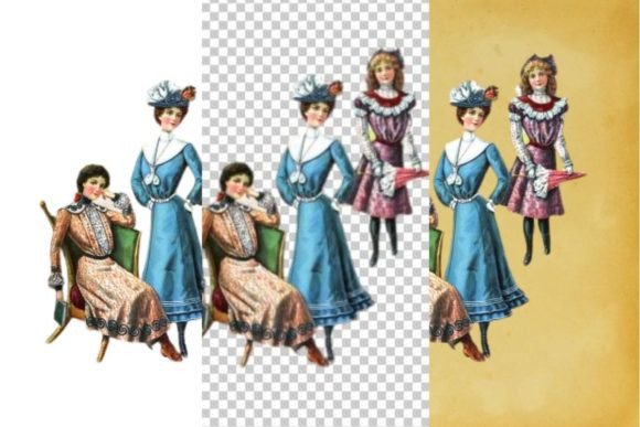 Download Vintage French Fashion Wall Art Print - Premium Resources