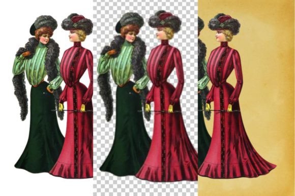 Download Vintage French Fashion Wall Art Print - Vintage french Collection