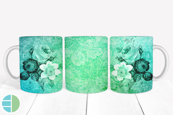 Download Mug Sublimation Vintage Flower Designs - Flower designs Collection