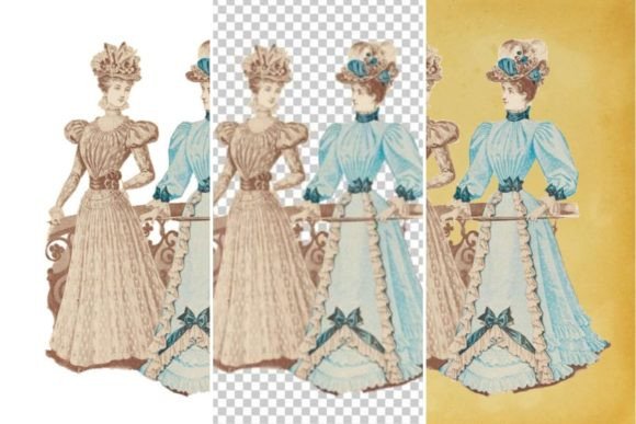 Download Vintage French Fashion Wall Art Print - Vintage french Collection