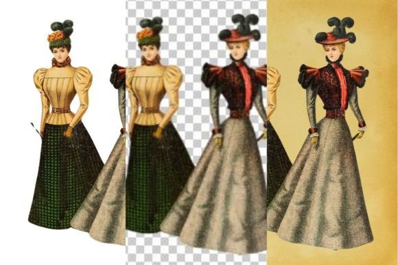 Download Vintage French Fashion Wall Art Print - Vintage french Collection