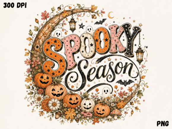 Download Spooky Season Pumpkin Typography PNG, Ha - Typography Collection