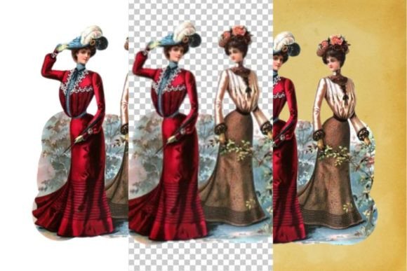 Download Vintage French Fashion Wall Art Print - Premium Bundle