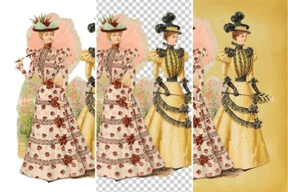 Download Vintage French Fashion Wall Art Print - Vintage french Collection