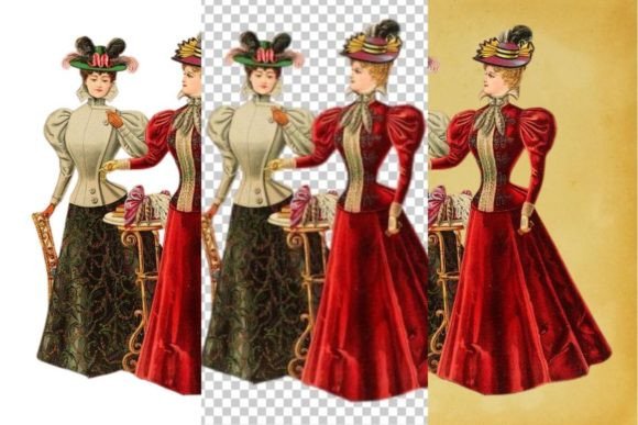 Download Vintage French Fashion Wall Art Print - Vintage french Collection